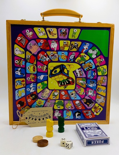 Coffret multi-jeux en bois 