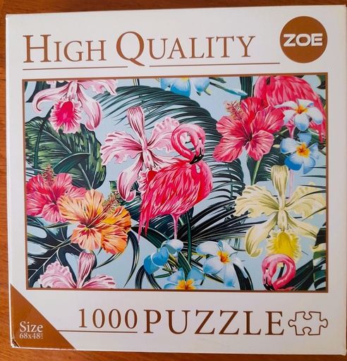 Puzzle "Flamingo Garden" 1000p - ZOE