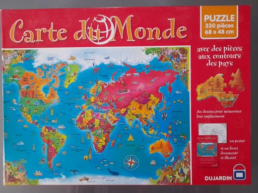 Puzzle "Carte du monde" 330p - DUJARDiN
