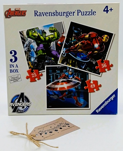 Puzzle "Avengers" x3 -25p-36p-49p- RAVENSBURGER 