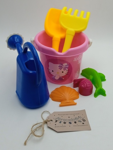 Petit seau de plage et accessoires