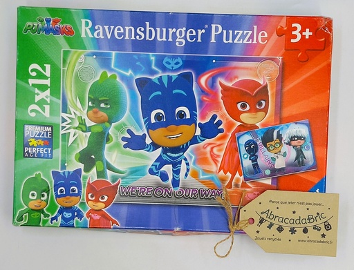 Puzzle Pyjamasks"Le bien contre le mal" 2x12p - RAVENSBURGER  