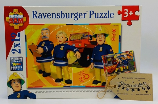 Puzzle Sam le pompier "Sam en intervention" 2x12p - RAVENSBURGER   