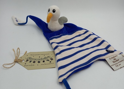 Doudou plat mouette 25cm - ARMOR LUX CREATiONS DU ROCHER