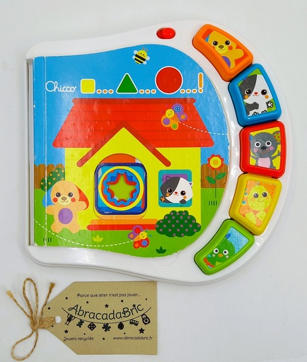 Livre d'éveil sonore : les animaux domestiques - CHiCCO