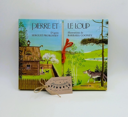 Pierre et le loup livre pop up- ROUGE ET OR