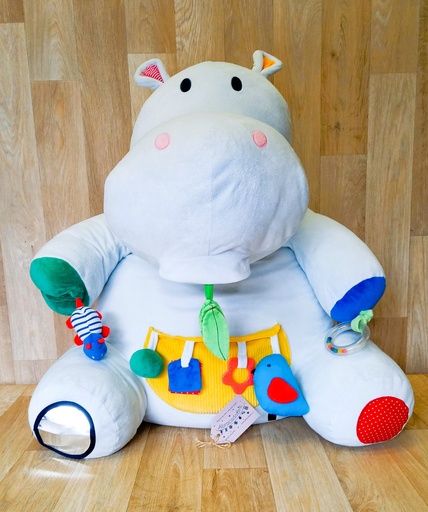 Peluche géante d'activités Axel, l'hippo 70cm - OXYBUL