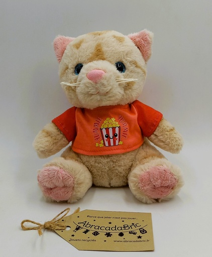Peluche chat ginger 18 cm - DEPESCHE TOP MODEL 