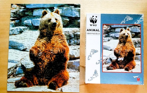 Puzzle WWF animal - 100p - MB PUZZLE