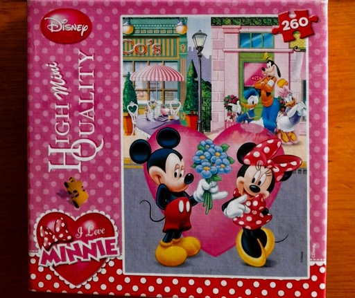 Puzzle i love Minnie 260p - CLEMENTONi 