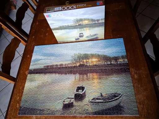 Puzzle "Belle France au bord du Couesnan,  prés du Mont St. Michel" 1000p - MB PUZZLE 