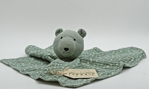 Doudou ours plat - HONEY ARGIL 