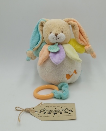 Doudou musical : lapinou 25cm - BABY NAT