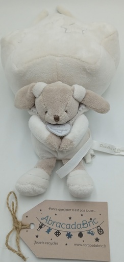 Lapin celeste boite a musique - DOUDOU ET COMPAGNiE