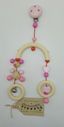 Mobile musique rose en bois - HEiMESS