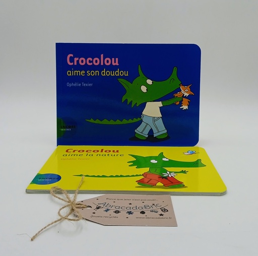 Lot x2 : "Crocolou aime son doudou" et "Crocolou aime la nature" - ACTES SUD
