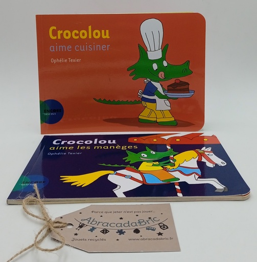 Lot x2 : "Crocolou aime cuisiner" et "Crocolou aime les manèges" - ACTES SUD