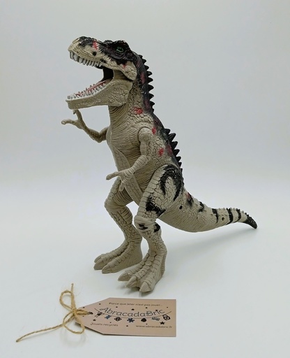 Dinosaure gris - 24 cm