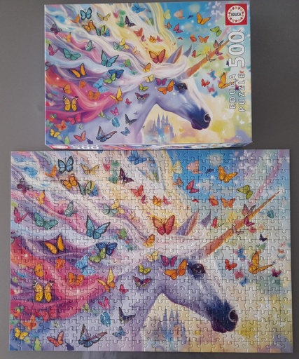 Puzzle "Licorne arc en ciel" 500p - EDUCA