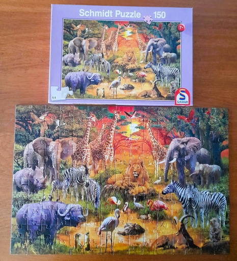 Puzzle "animaux d'Afrique" - 150p - SCHMiDT
