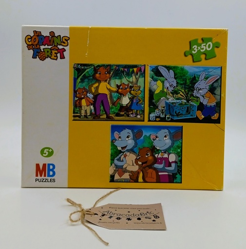Puzzles les copains de la forêt -2X50 pièces - MB PUZZLES