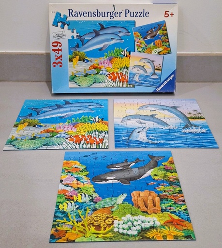 Puzzle "la vie des mers" -3x49p - RAVENSBURGER   