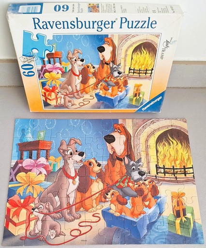 Puzzle "les cadeaux de Belle et Clochard" 60p- RAVENSBURGER 