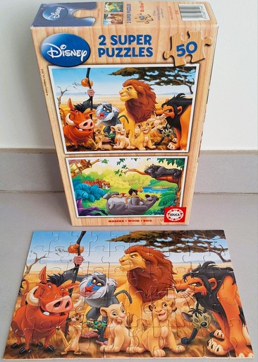 Puzzle "le roi lion" -2x50p- EDUCA  