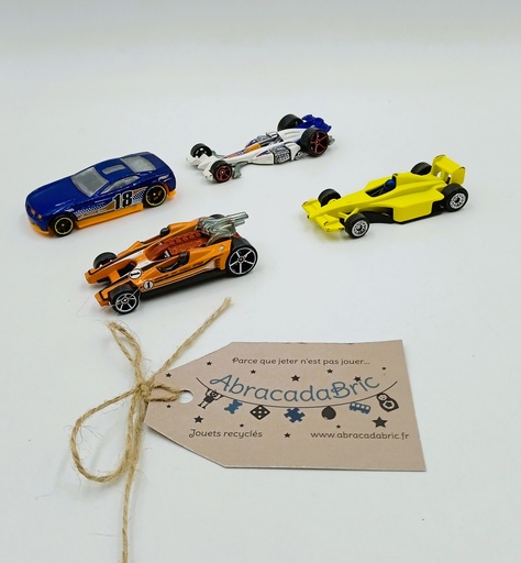 Lot de 4 voitures - MATTEL