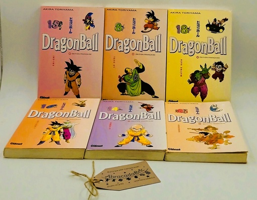 Lot x6 Dragon ball n° 8,9,14,15,16,18 - GLENAT 