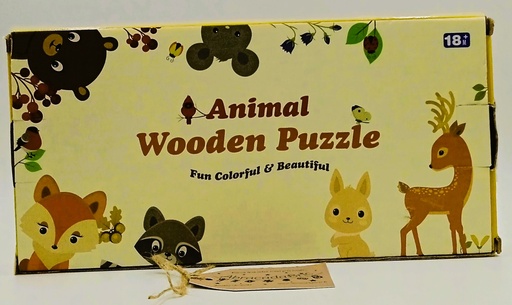 Puzzle en bois animal wooden-LENBEST