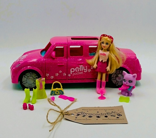 Voiture et figurines polly pocket 