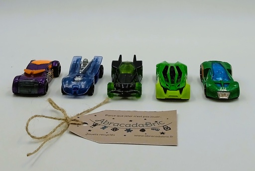 Lot de 5 voitures - MATTEL 