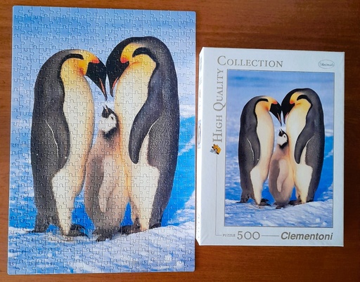 Puzzle "penguin's family" 500p - CLEMENTONi  
