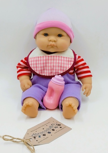 Poupée avec son biberon 28cm