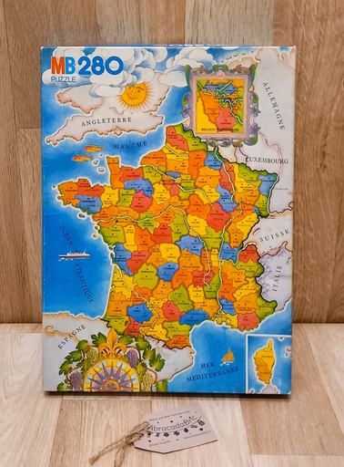 Puzzle géographie 280p - MB PUZZLE 