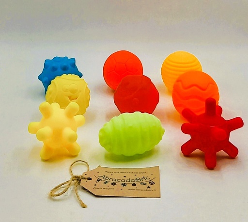 Lot de 9 balles Sensorielles 