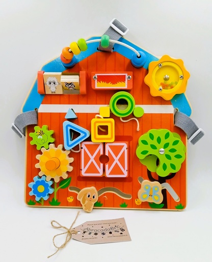 Planche d'activités en bois - AUCHAN