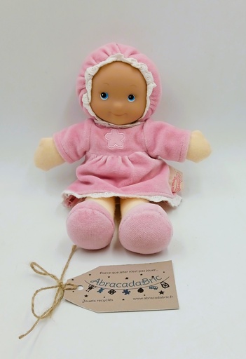Doudou poupée rose - PETiTCOLLiN