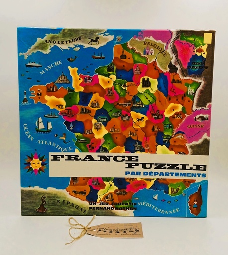 Puzzle France par départements - NATHAN