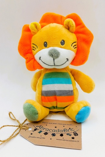 Peluche lion multicolore 17cm - TEX BABY