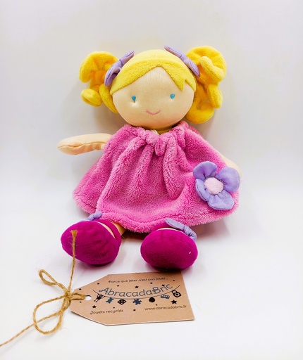 Demoiselle doudou pretty rose 28cm " - DOUDOU ET COMPAGNiE 
