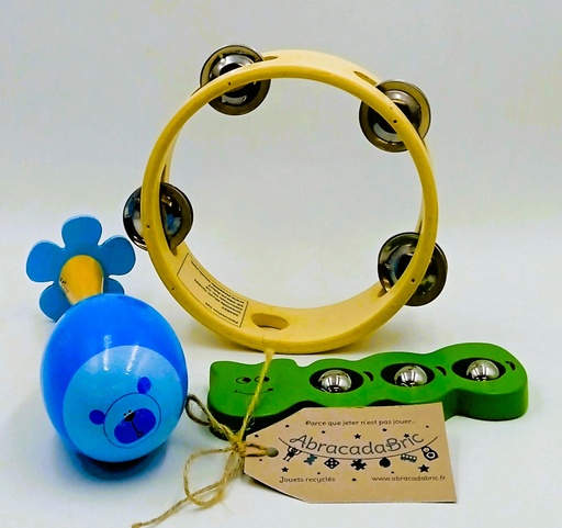 Ensemble d'instruments en bois 