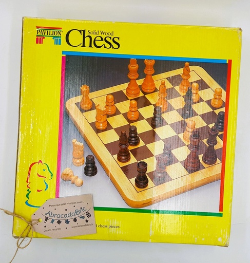 Jeu d'échecs en bois - PAViLLON