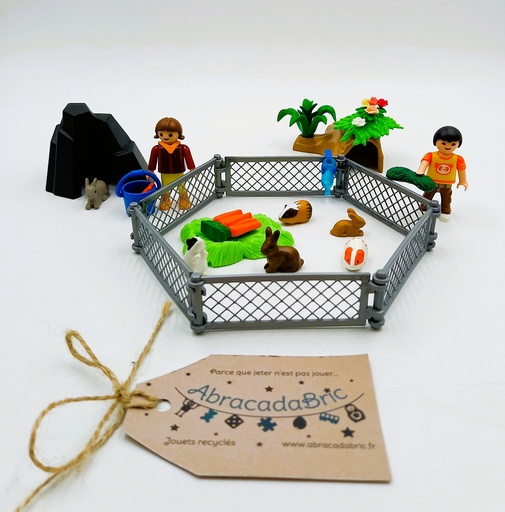 Lot enfants avec petits animaux - PLAYMOBIL  