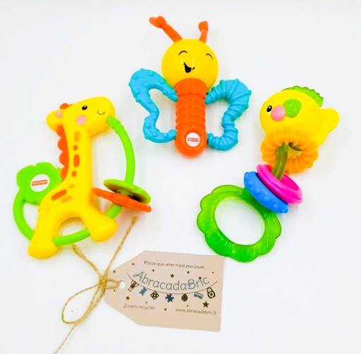 Lot 3 hochets - FiSHER PRiCE  