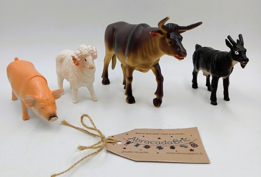 Lot X4 animaux de la ferme 