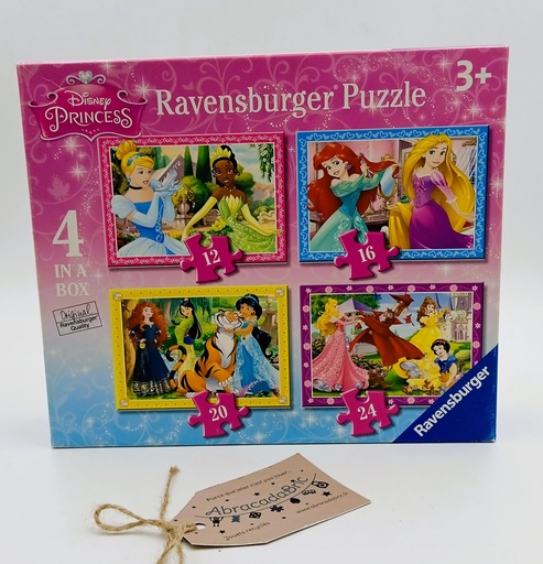 Disney princess 4x 12p,16p,20p,24p - RAVENSBURGER 