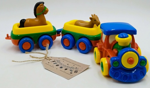 Le train 1er âge avec 2 animaux
