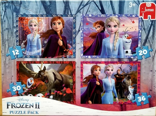 Puzzle frozen 4x12p,20p,30p,36p - JUMBO